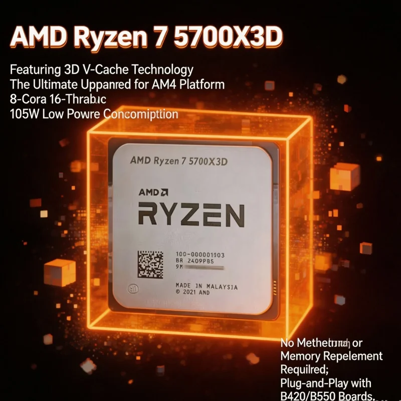 Amd Cpu Ryzen 7 - 新しいAMD Ryzen 7 5700X3D R7 5700X3D