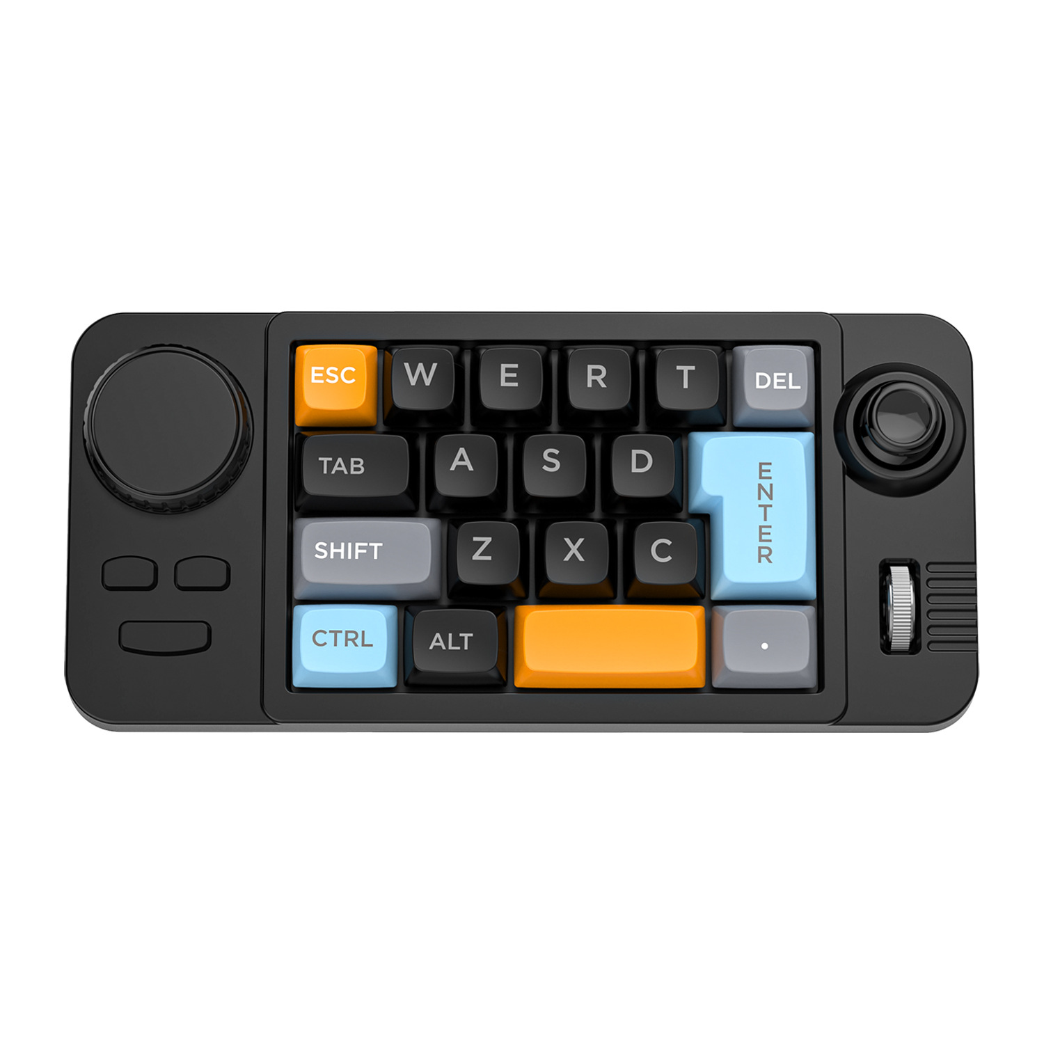 Gaming Keyboard Hot Swappable - 19 キージョイスティック ダブルローラー RGB ホットスワップ可能有線メカニカルゲーミングキーボードコンピューターアクセサリーゲーミングキーボード