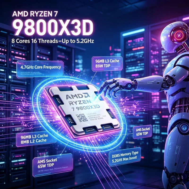 Amd Cpu Ryzen 7 - AMD Ryzen 7 9800X3D コンテンツクリエーション・ゲーミングCPU 8コア