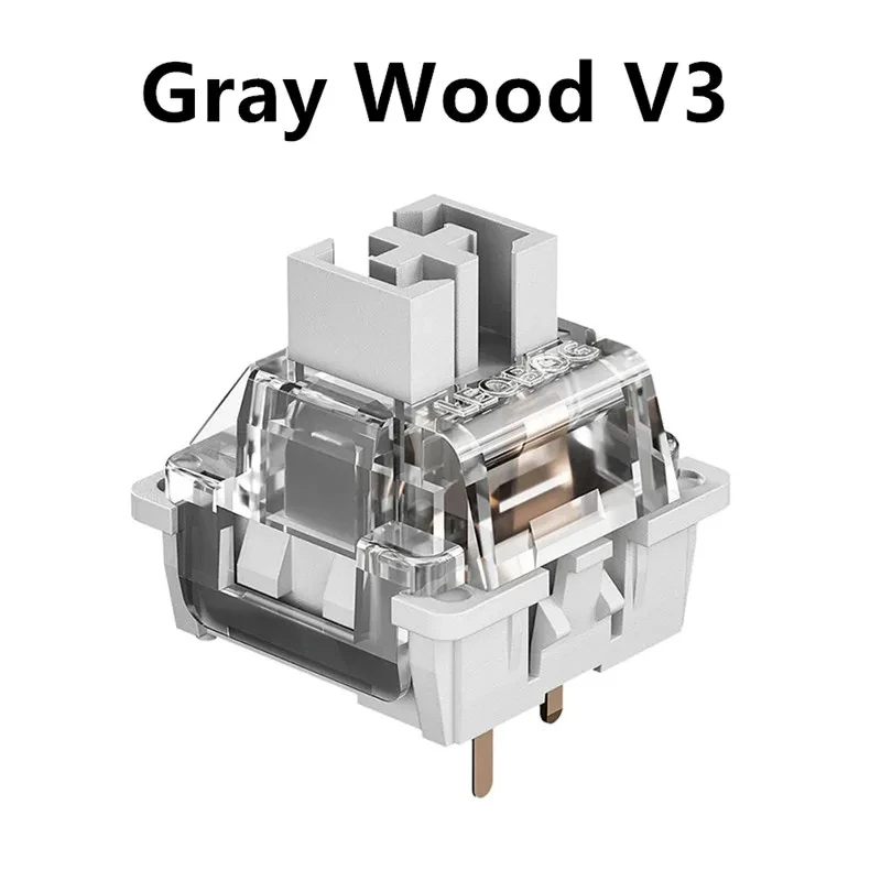 Gaming Keyboard Hot Swappable - LEOBOG GrayWood V3 スイッチリニアグレースイッチカスタムメカニカルキーボード 3Pin DIY