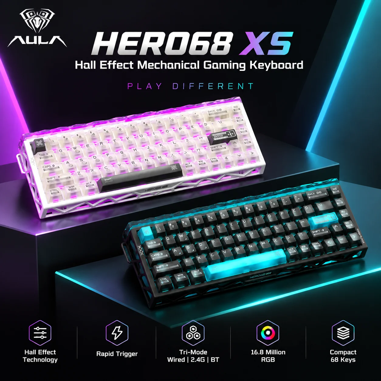 Aula Hero68 XS ホール効果磁気ゲーミングキーボ - Gaming Keyboard Nearby のレビューと価格