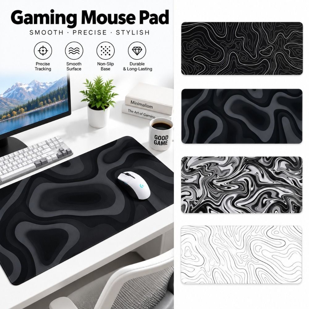 大型ゲーミングマウスパッド、滑り止め加工、耐摩耗性、オフィス - Gaming Keyboard Nearby のレビューと価格