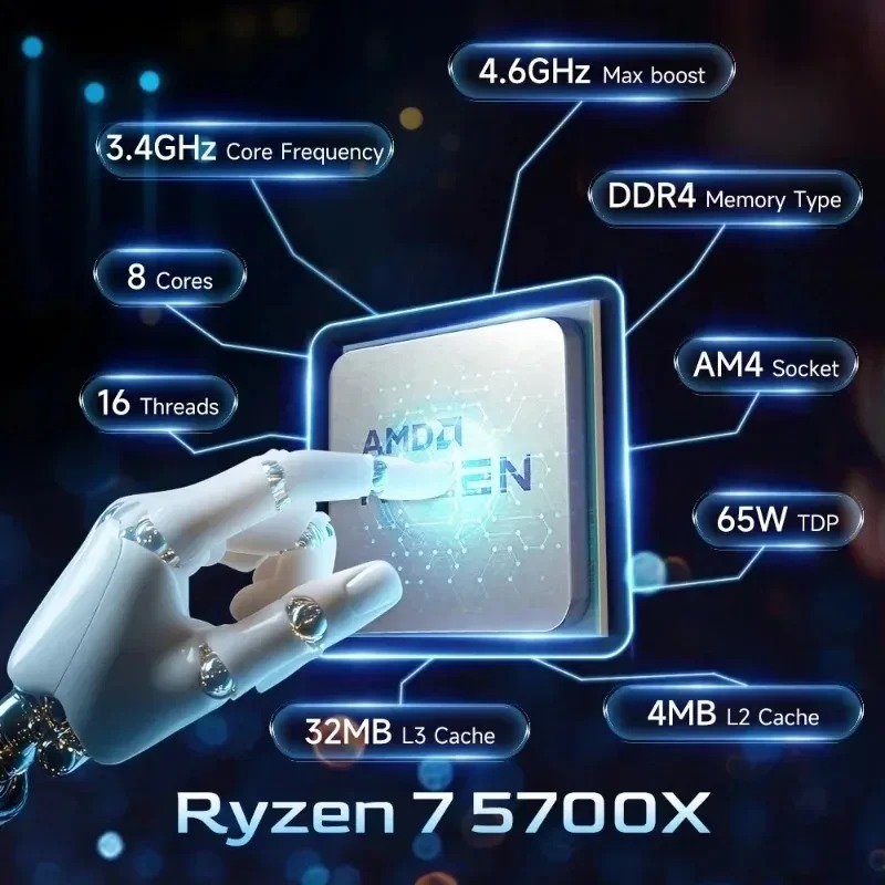 AMD Ryzen 7 5700X 4.6GHz ソケットA - Amd Cpu Ryzen 7 のレビューと価格