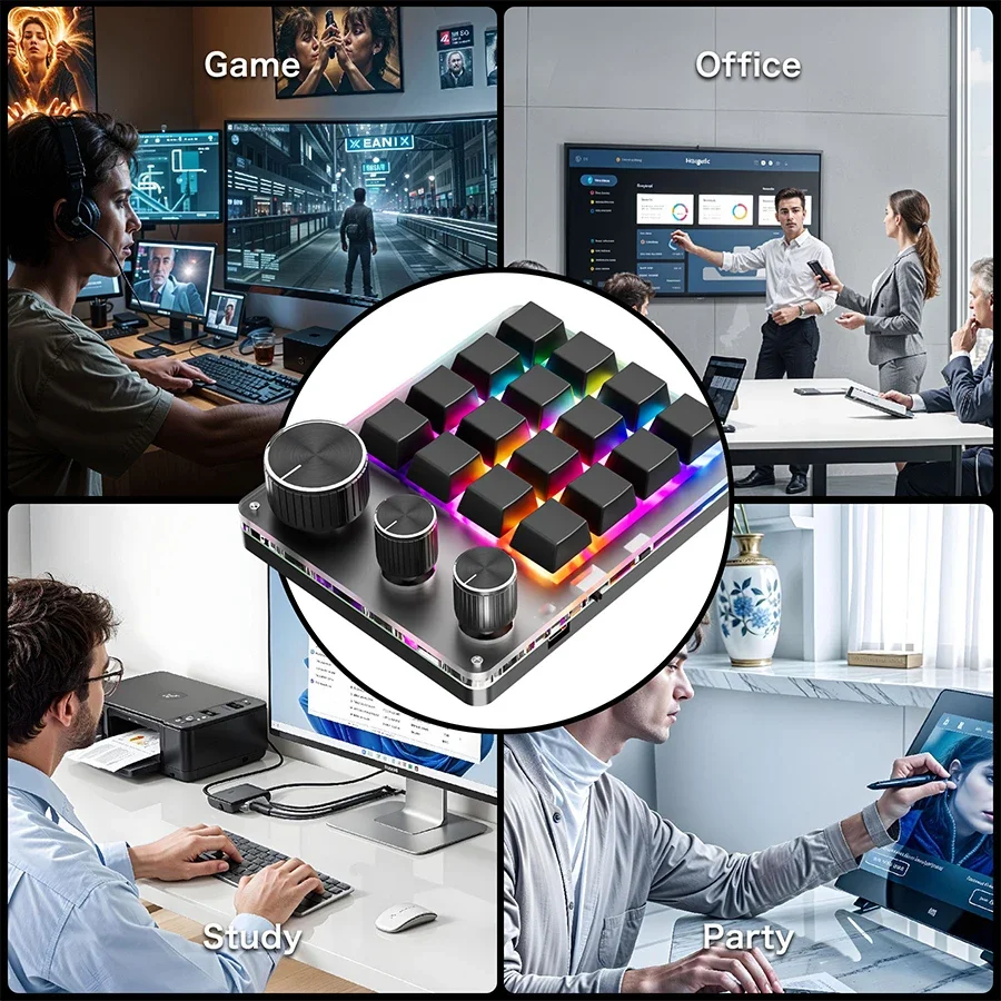 RGBワイヤレスBluetooth 3モード カスタムプログ - Gaming Keyboard Mini のレビューと価格