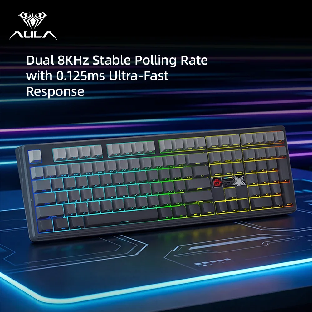 AULA F108 Pro V2 メカニカルキーボード トリ - Gaming Keyboard Hot Swappable のレビューと価格