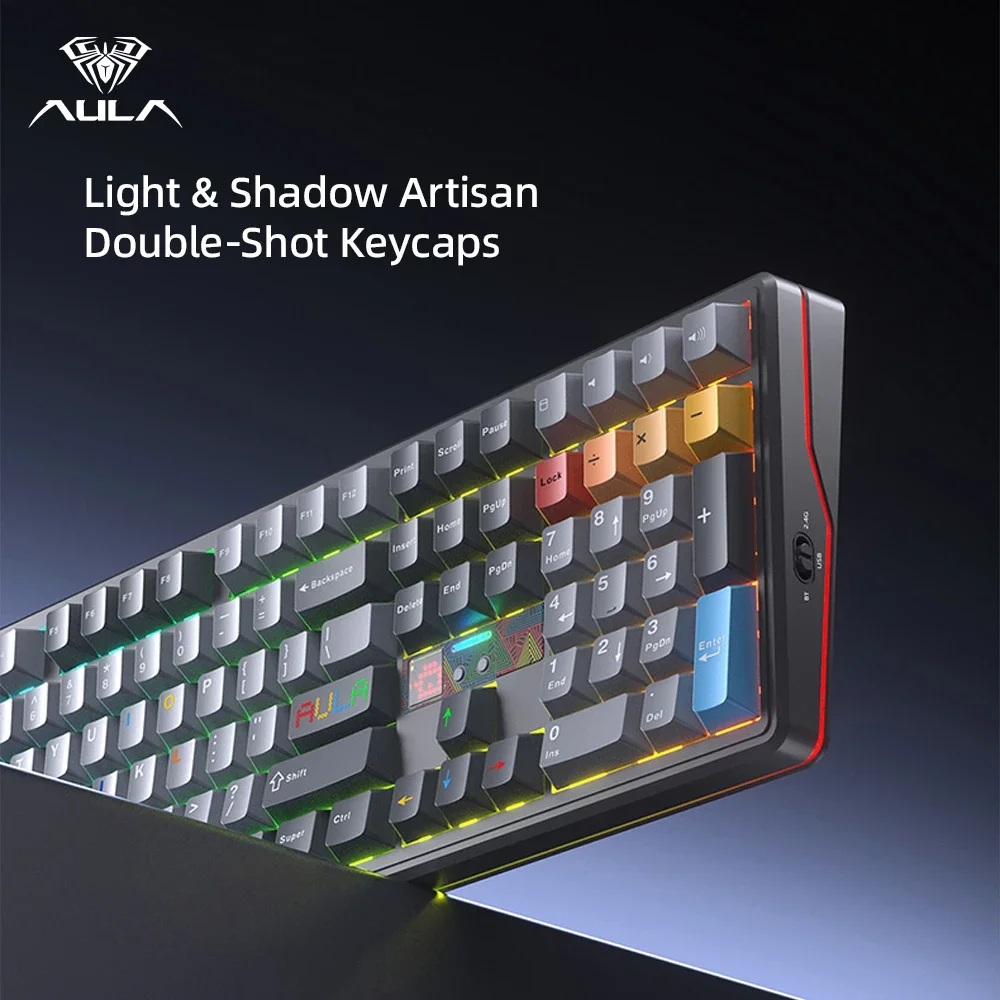 AULA F108 Pro V2 メカニカルキーボード トリ - Gaming Keyboard Hot Swappable のレビューと価格