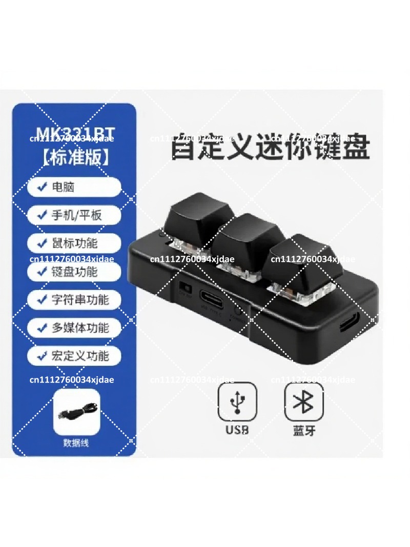 3キー USB Bluetooth デュアルモード メカニカ - Keyboard Gaming Blue Switch のレビューと価格